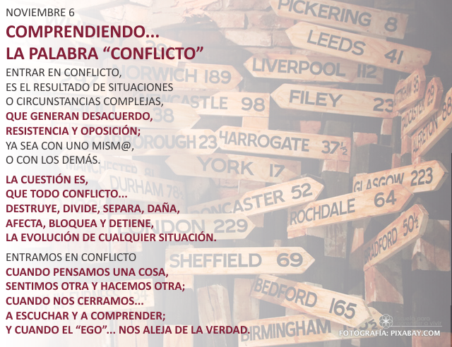 Comprendiendo... la palabra conflicto